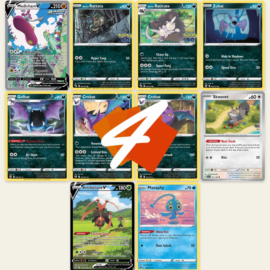 CROBAT & Alolan RATICATE is Upgraded with REVERSAL ENERGY! PTCGL (Pokemon PALDEA EVOLVED)